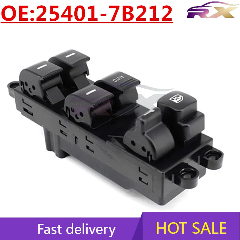 

OEM:25401-7B212 Left Drive Power Window Master Control Switch For Nissan