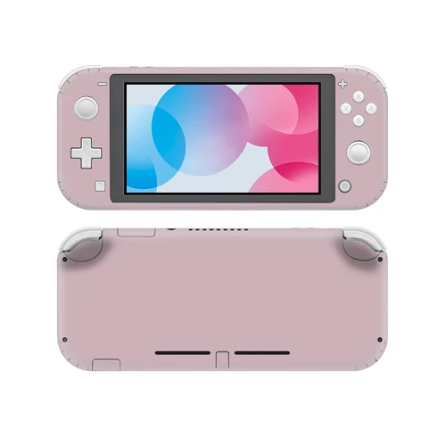 Imagen 2 del producto Puro rosa púrpura Color rojo NintendoSwitch piel pegatina calcomanía cubierta para Nintendo Switch Lite Protector Nintendo Switch Lite Skins