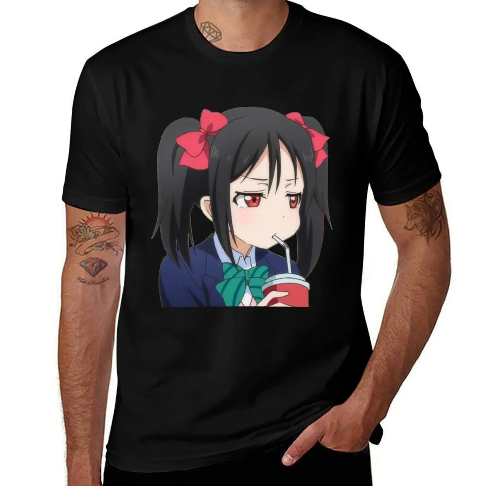 

t Nico man t cotton man Grumpy shirts T-Shirt shirt t man T-Shirt Yazawa shirt - for for LLSIF anime