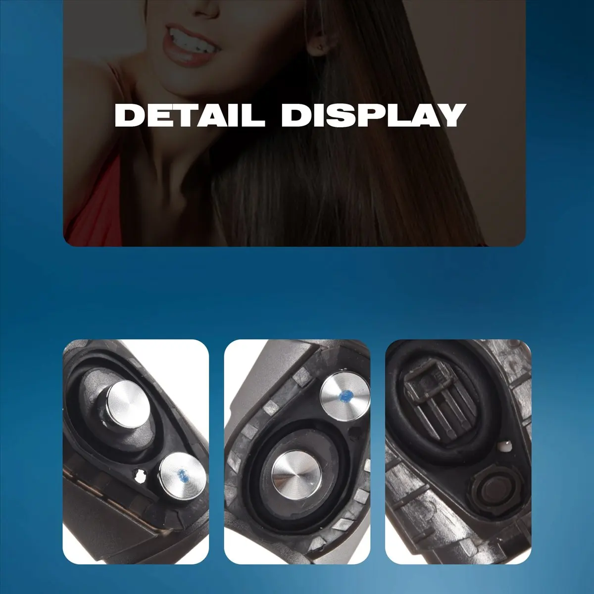 L! DT750^For Supersonic Hair Dryer HD01/HD02/HD03 Universal Power Switch Button Button Rubber Pad Replacement Parts 1Set