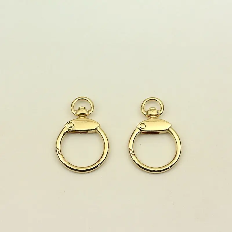 20pcs 23mm Metal O Ring Buckles Keychain Spring Hook Buckle DIY Bag Decoration Hanging Jewelry Crafts Accessories