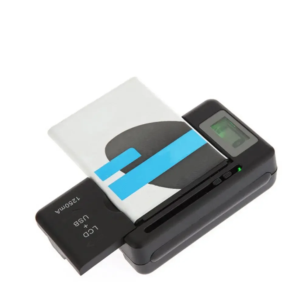 Travel Power Charging US Plug For Cell Phones USB Port Desktop Charger LCD Display Mobile Battery Charger