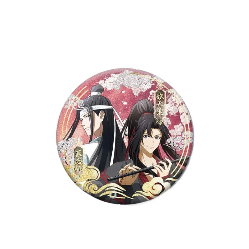 Grão-mestre do cultivo demoníaco Jogo Broche, Mo Dao Zu Shi, Wei Wuxian, Lan Wangji Cosplay Emblema, Flandres Broche Adereços, Novo