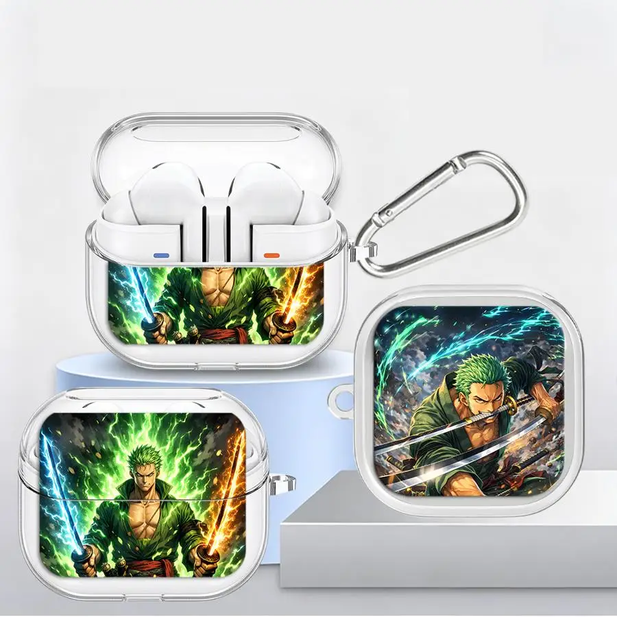 Cool OneS P-ieceS Case For Samsung Galaxy Buds 4 Pro 2Pro 4Pro 3 FE 3Pro 2 Live Clear Earphone Cover With Hook