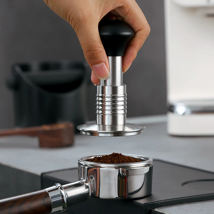 

Pressure Force Tamper Stainless Steel Coffee Tamper Bean Barista Coffee Tamper Machine Espresso Press Coffee Hammer Presser