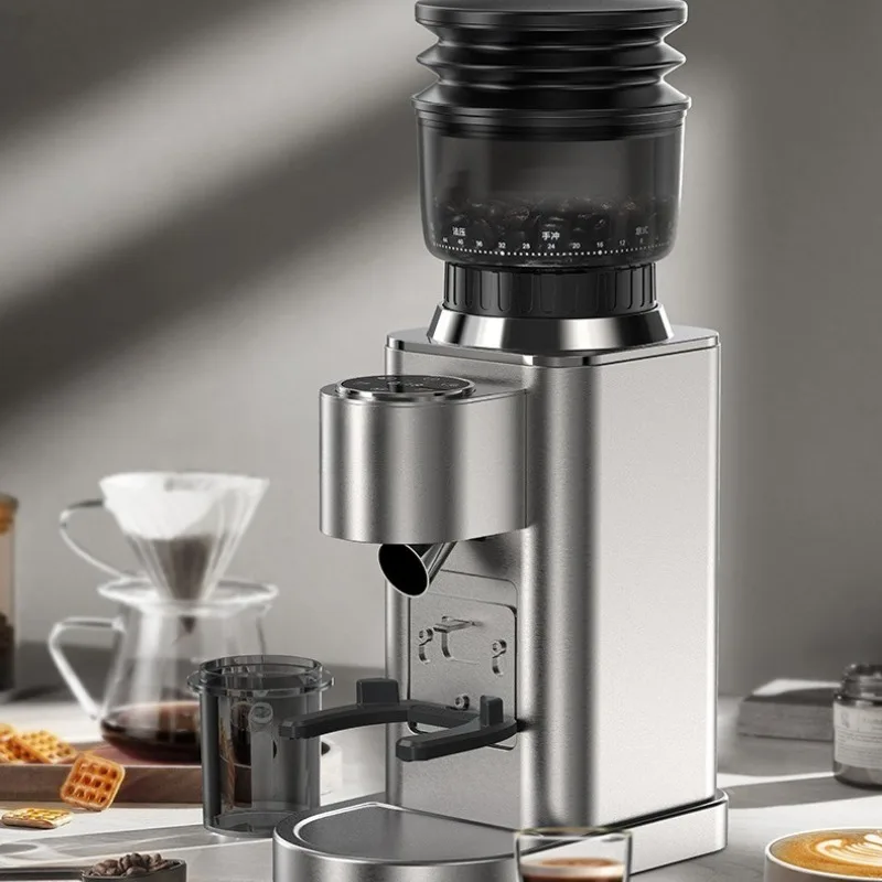 

Electric bean grinder Italian hand punch household small automatic coffee bean grinder grinder