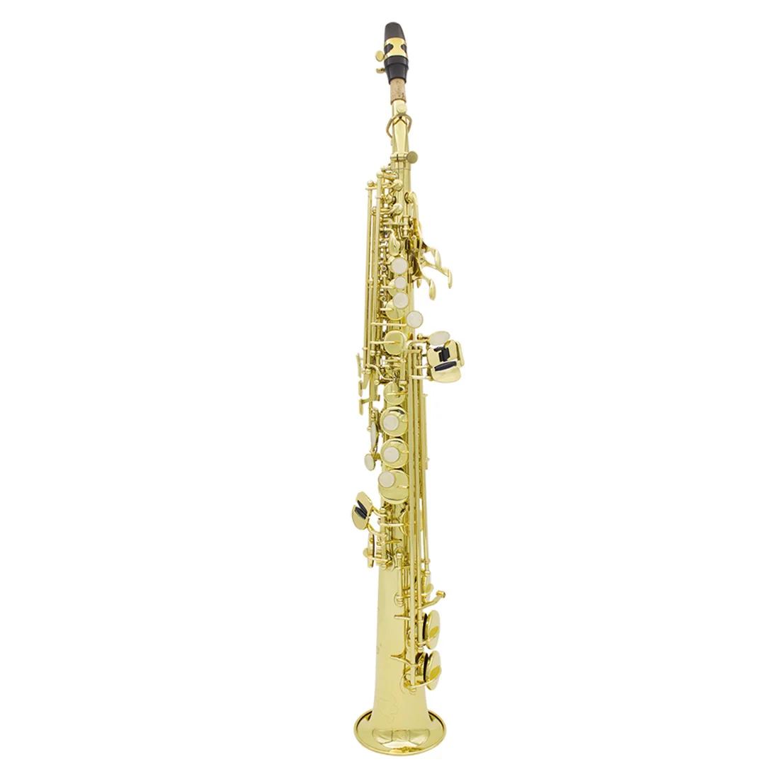 SLADE Soprano Straight Saxophone Professional Sax Soprano B Flat Brass Saxophone Woodwind Instruments with Saxophone Accessories