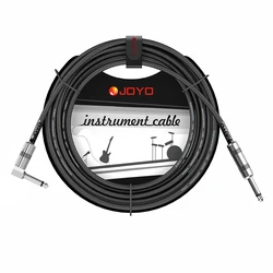 Joyo CM-12 cabo de guitarra redução de ruído instrumento de áudio profissional baixo cabo amplificador de guitarra com conector de ângulo reto de 1/4