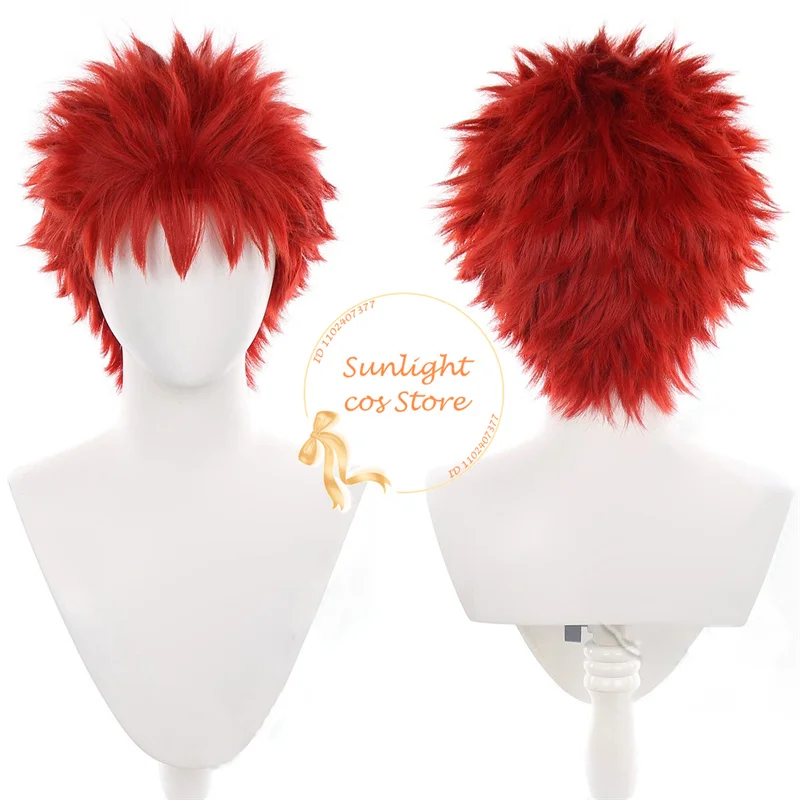 

Fate Emiya Shirou Cosplay Wig 25cm Red Wigs Heat Resistant Synthetic Hair For Men Women FGO Halloween Costume Cosplay Anime Wig