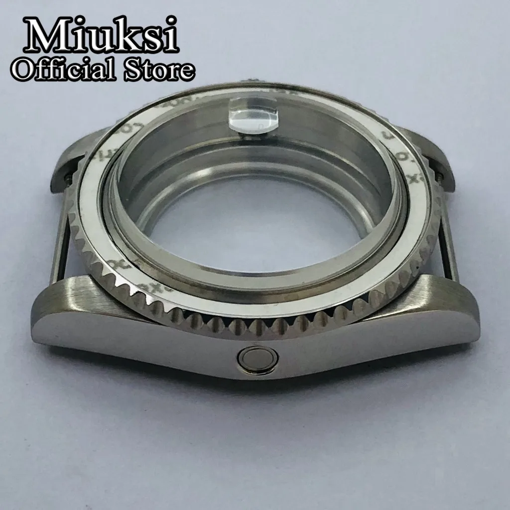 Miuksi 40mm watch case sapphire glass fit NH35 NH36 NH34 ETA2824 2836 PT5000 Seagull ST2130 movement