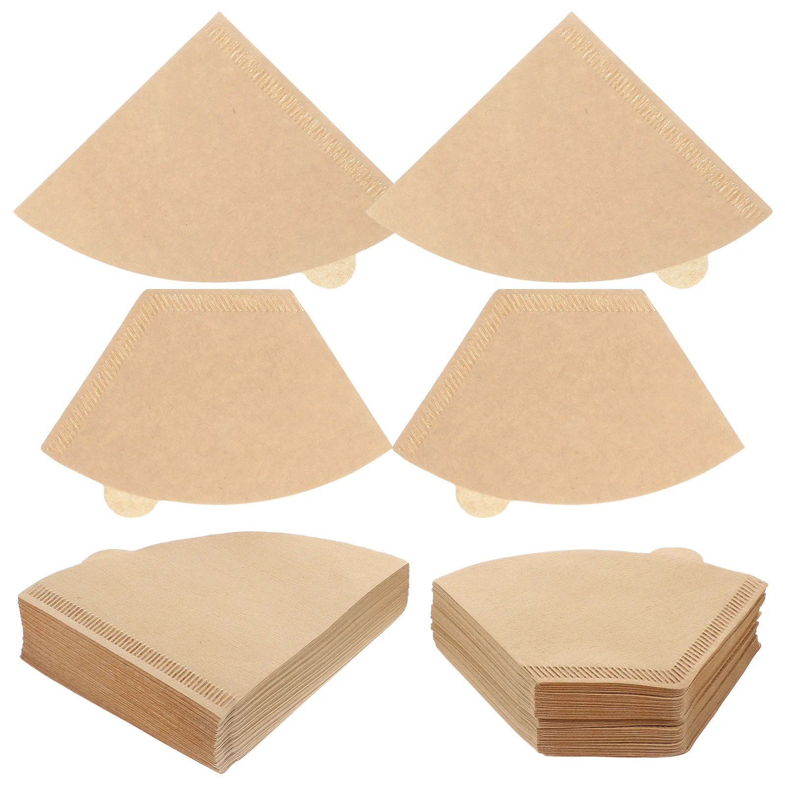 

200Pcs Hand Drip Coffee Filters Natural Cone Paper Filter Disposable Drippers Unbleached Biodegradable Brewing Coffee Filter