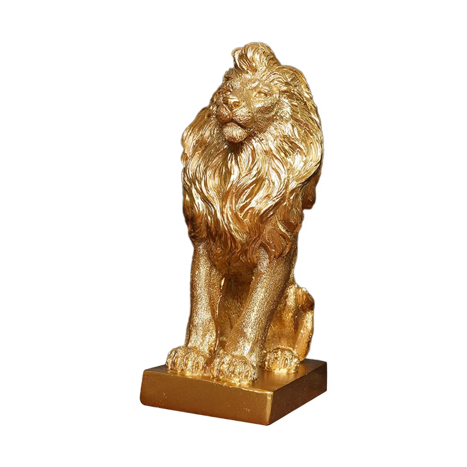 

Lion Sculpture Table Centerpiece Handcarved Collectible Lion Statue Desktop