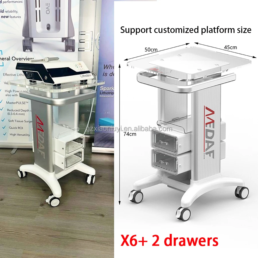 Hot Selling Facial Machine Cart  Facial Large Beauty Machine Stand Physio Machine Trolley Carts