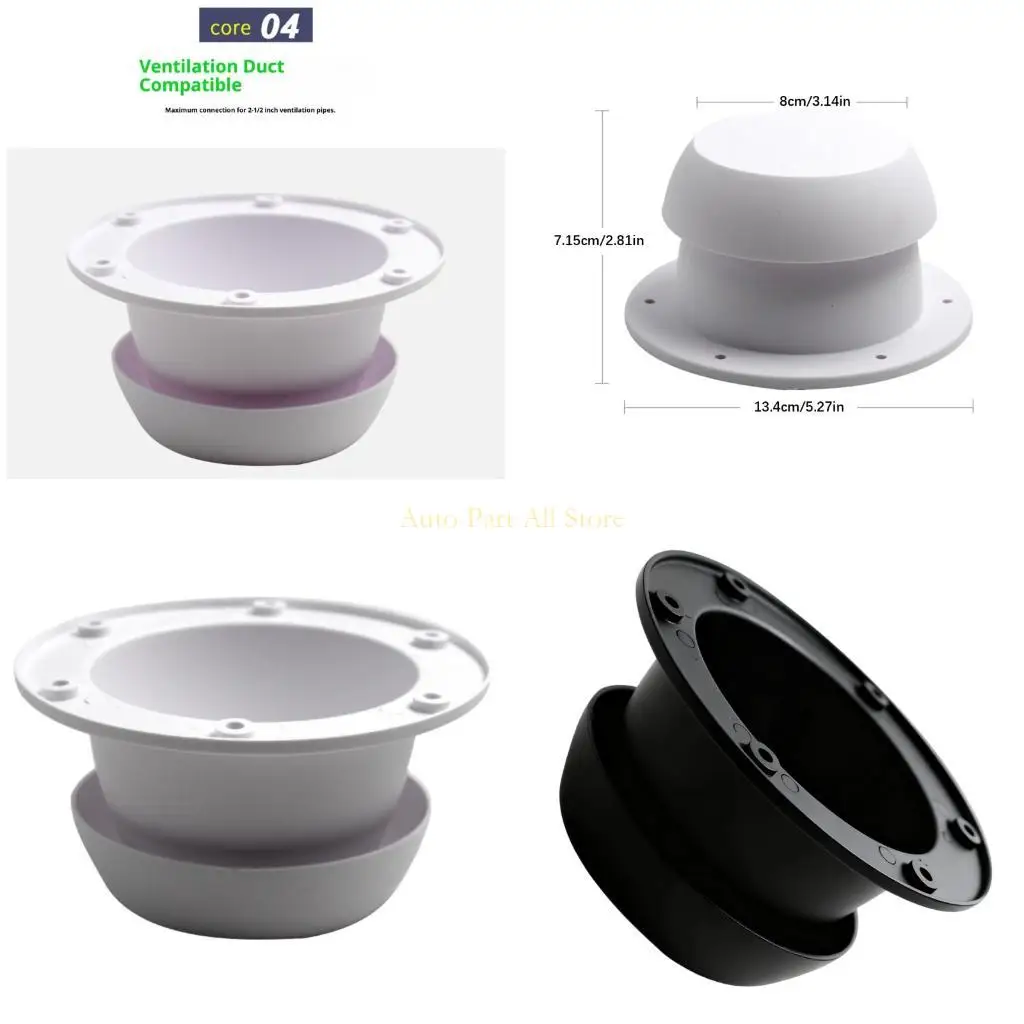 

J0MA Campers Roof Vent Cover 360 Degree Airflows Waterproof Cap With Sealing Gasket