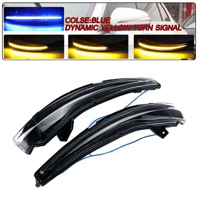 for Mercedes Benz C Class W205 E W213 S W222 W217 Dynamic Turn Signal Blinker Sequential Side Mirror Indicator Light