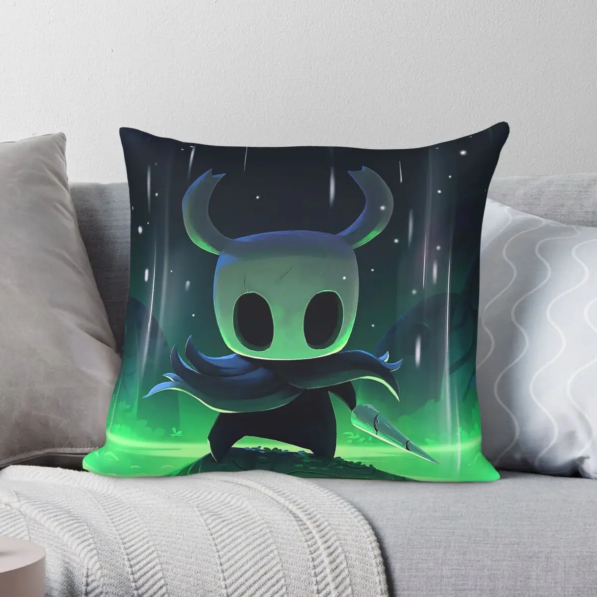 Hollow Knight Pillowcase Polyester Linen Velvet Creative Zip Decor Pillow Case Home Cushion Cover 18