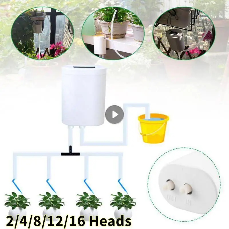 

Automatic Timer Waterers Drip Irrigation 16/12/8/4/2 Pump Self-Watering Kits Indoor Plant Watering Device Plant Garden Gadgets