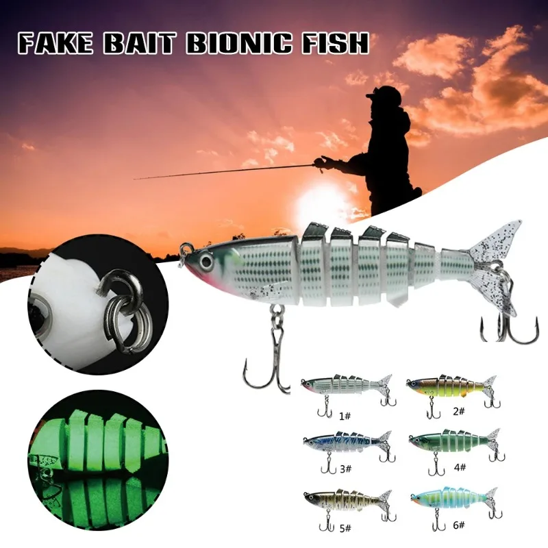 25.9g Bionic Fishing Lures High-quality Craftsmanship for Bass Trout Segmented Swimbaits