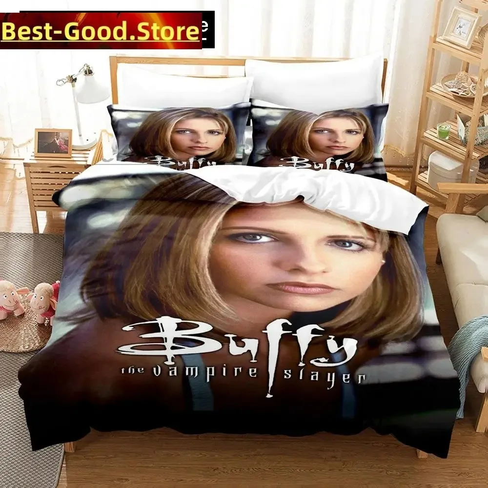 3D Print Buffy the Vampire Slayer Bedding Set Boys Girls Twin Queen King Size Duvet Cover Pillowcase Bed boys Adult Bedroom