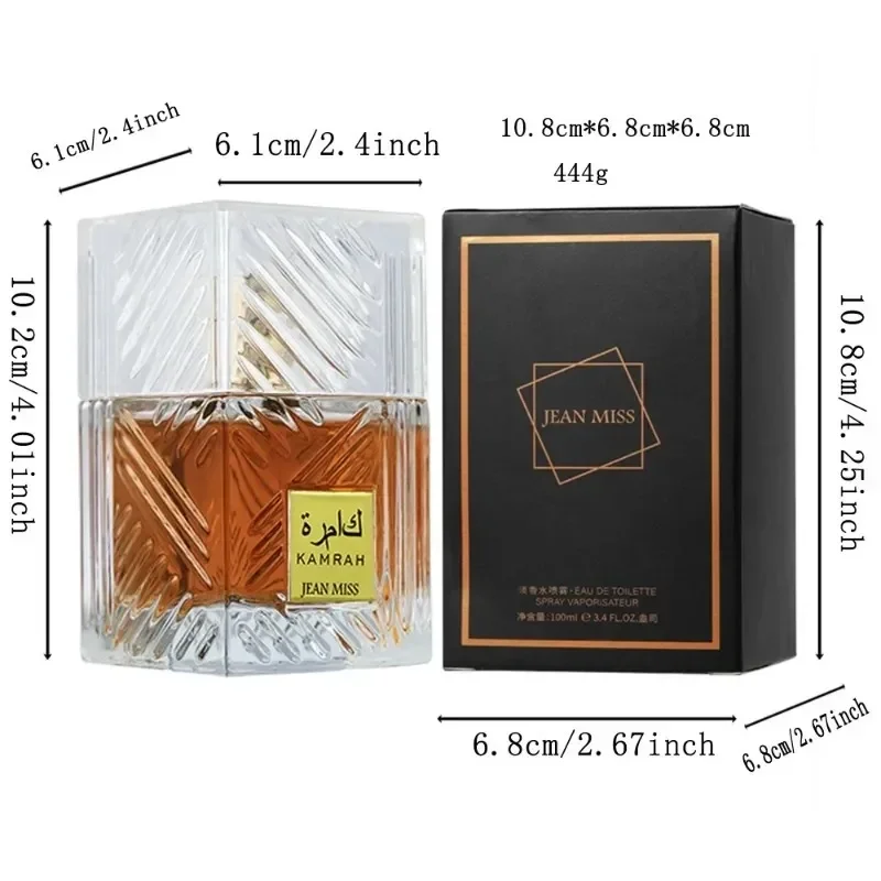 Eau de parfum de nouilles arabes pour hommes, longue durée, sexy et charmante, tentation pour attirer le sexe opposé, dépistolet ant gentleman, 100ml