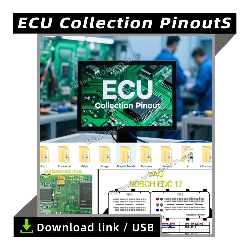 

ECU Collection Pinout File Automotive ECU Pinout Connection For Ford/BMW/Toyota/Iveco Wiring Diagram ECU Map VS ALLDATA AUTODATA