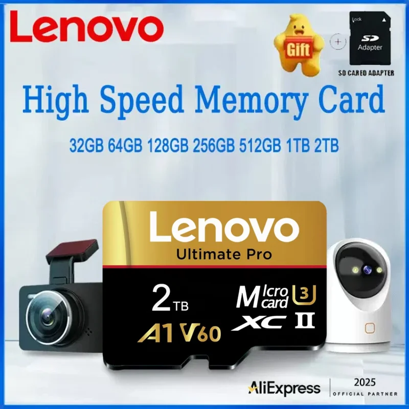Карта-памяти-lenovo-2tb-micro-sd-card-1tb-512gb-128gb-mini-sd-tf-cartao-de-memoria-u3-для-телефонов-nintendo-switch-Игровая-камера