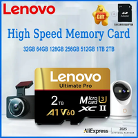 Lenovo 2TB Micro SD Card Memory Card 1TB 512GB 128GB Mini SD/TF Cartão De Memória U3 for Phones Nintendo Switch Games Camera
