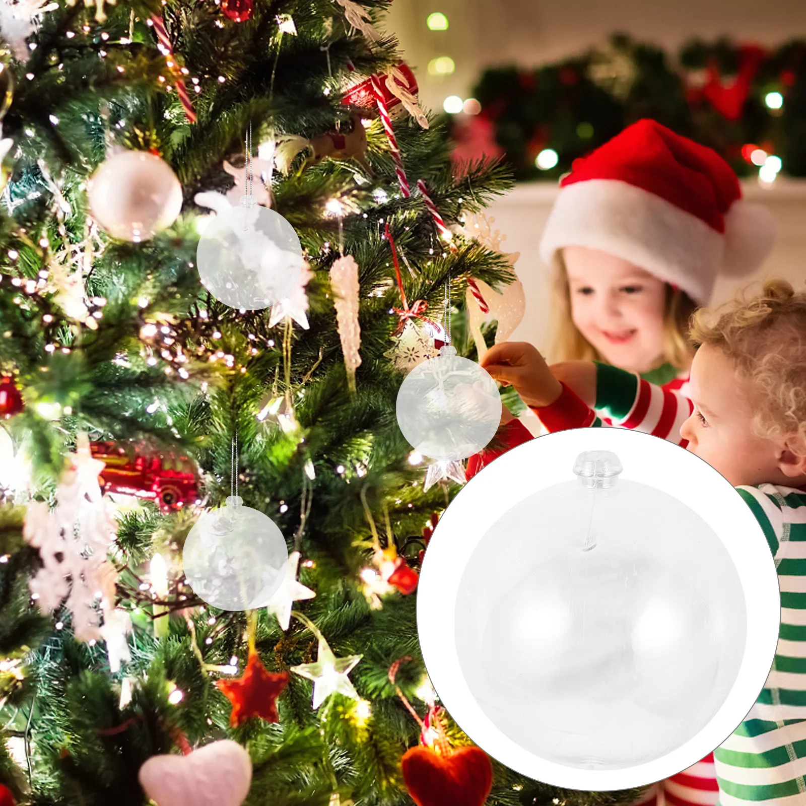 25 uds pastel Pops molde decoración navideña bola bolas de Navidad encanto plástico colorido