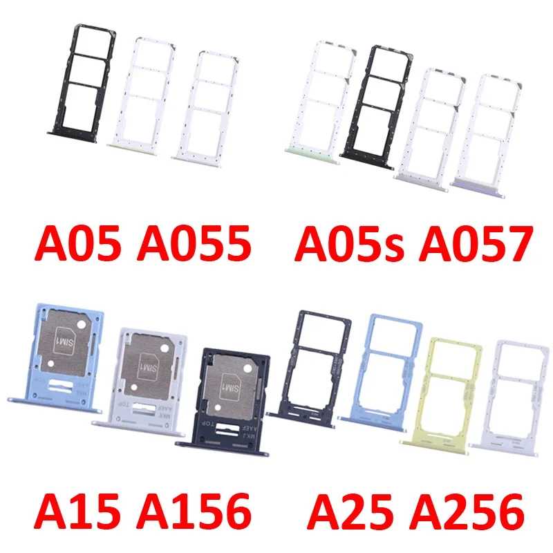 For Samsung Galaxy A15 A155 A155F Phone New SIM Tray Slot Holder Pocket For A15 5G A156 A156B A05 A055 A05s A057