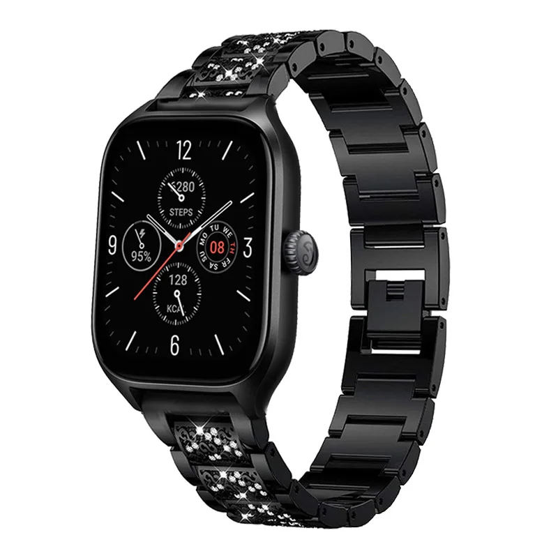 

Watchband For Xiaomi Amazfit GTS 4 Mini Stainless Steel Strap Xiaomi Amazfit GTS 2 Mini Milanese Magnetic Bracelet Amazfit Bip U