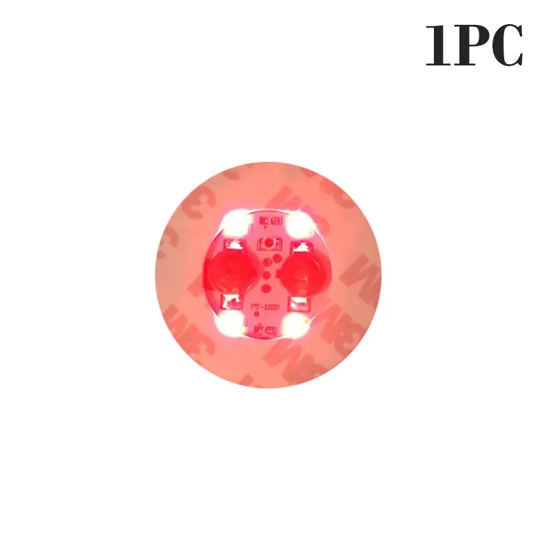 100 Stuks LED Servies Mat Cup Lichtgevende Sticker Kleurrijke Knipperende Fles Sticker Lichtgevende Coaster Kraam Bar Licht