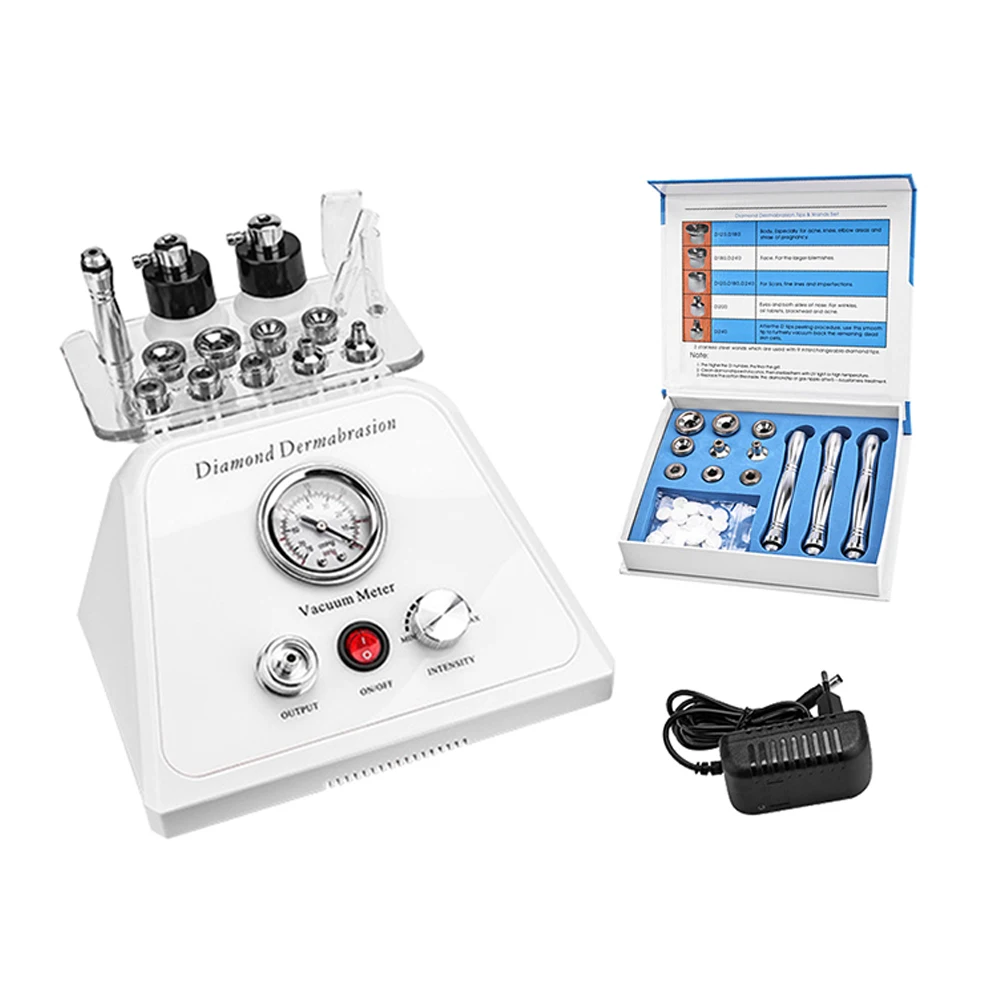 New Diamond Microdermabrasion Machine Exfoliation Facial Dermabrasion Devices Vacuum Wrinkle Removal Peeling Skin Care Tools