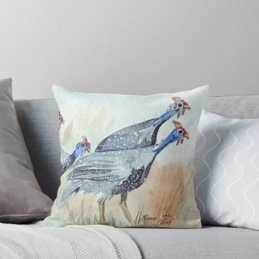 

Guinea fowl in my garden Throw Pillow christmas decorations for home 2025 Cusions Cover Decorative Cushions pillow