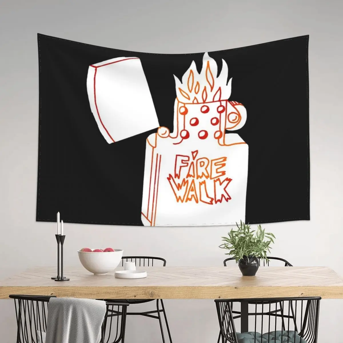 

fire walk lighter Tapestry Home Decor Accessories Wall Hanging Wall Custom Living Room Decoration Tapestry