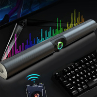 BS-55 100W bluetooth 5.3 Volume Soundbar Wireless Speakers Shocking Bass Surround Sound RGB Light Support USB/AUX for Computer