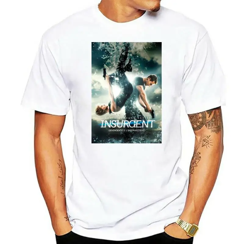 Insurgent The Divergent Series Mens T-Shirt - Double Gun Shoot Shattering Image  Cool Casual pride t shirt men Unisex Fashion