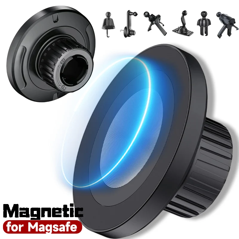 Magnet Head for MagSafe Car Phone Mount Universal 17mm Ball Joint Magnetic Phone Holder Accessories for iPhone 15 Pro Max Xiaomi