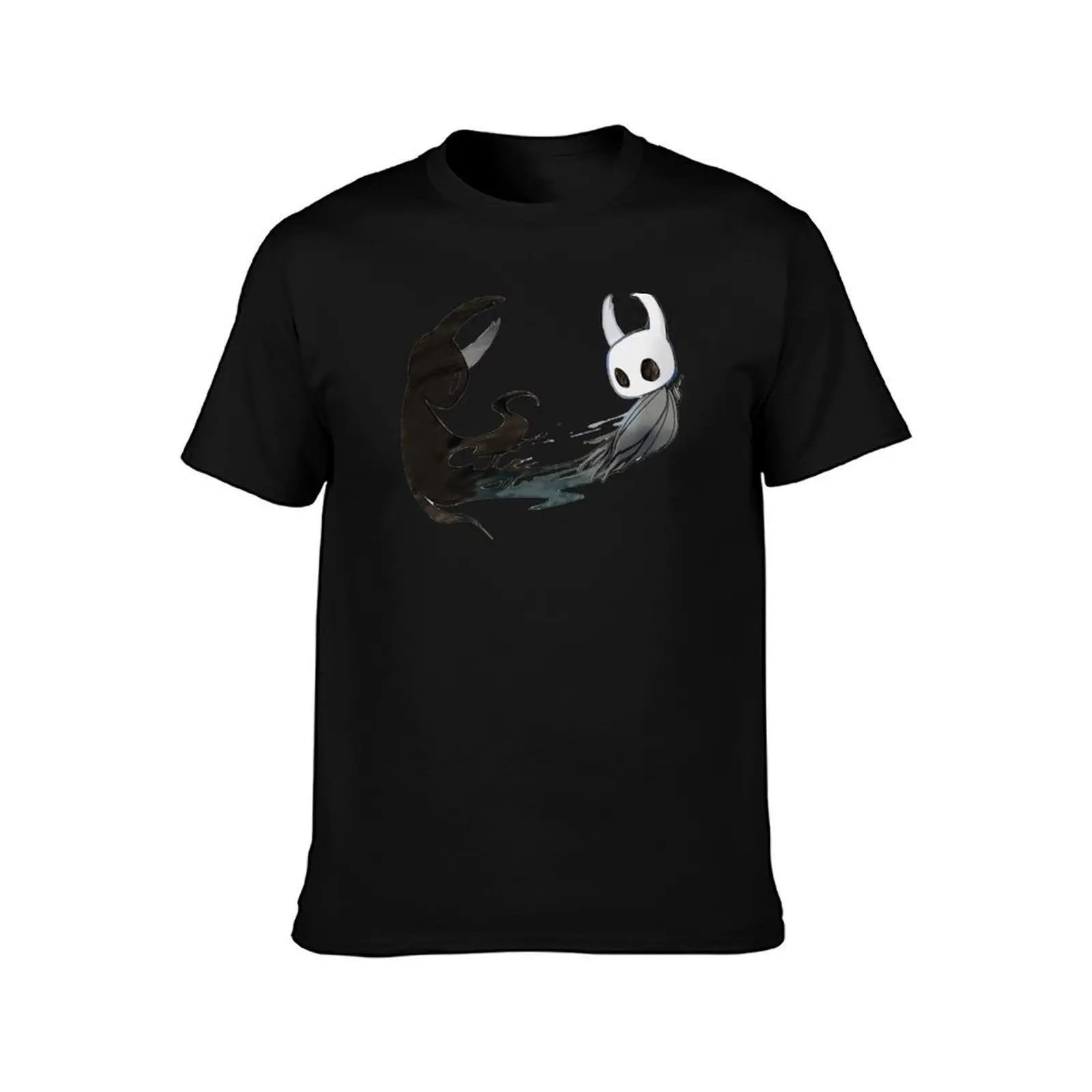 Hollow knight (shadow duble) T-Shirt, Summer Casual Cotton Tee, Oversized Streetwear Tops, Vintage Graphic Print, 100% Cotton