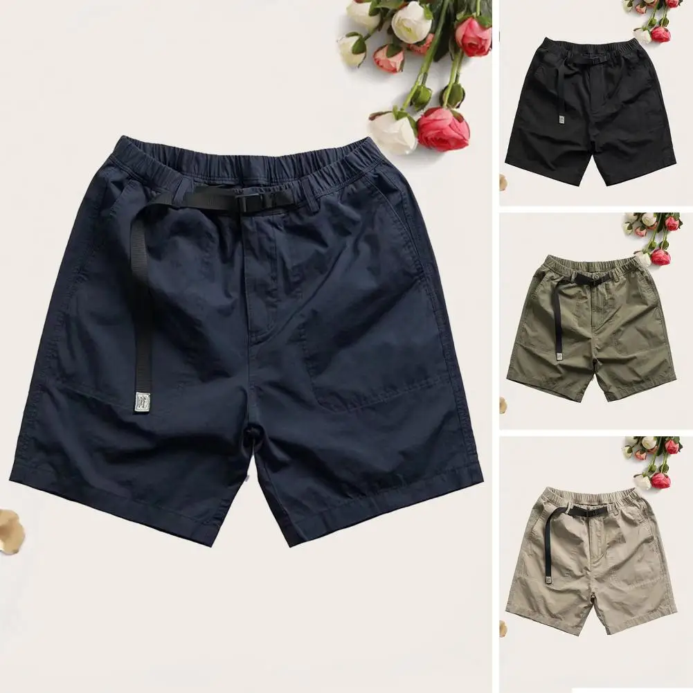 Fashion Adjustable Drawstring Sweat Absorption Male Casual Beach Short Sweatpants Quick-drying Men Shorts Daily Clothing