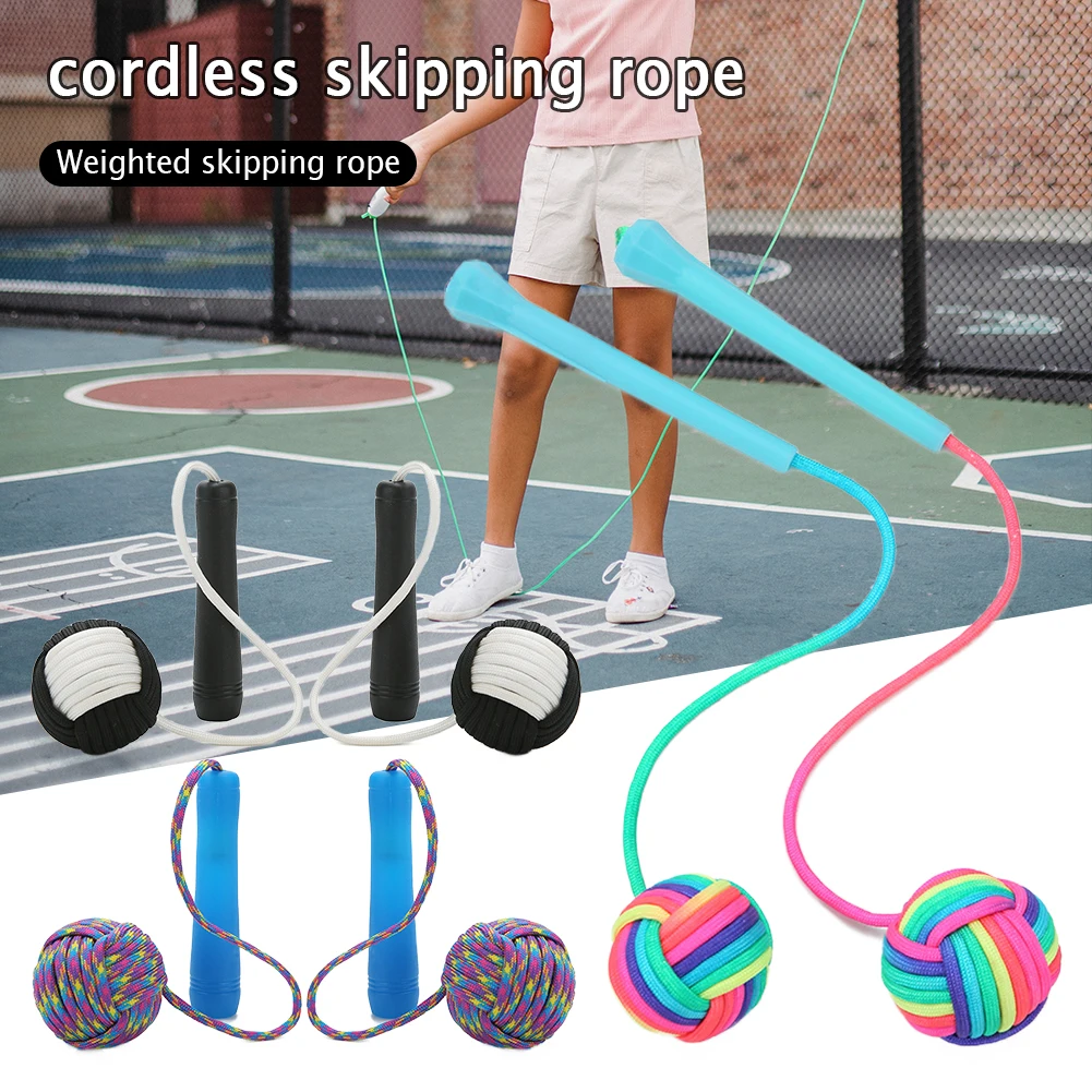 Indoor Cordless Jump Ropes Weighted Ball Ropeless Skipping Rope For Fitness