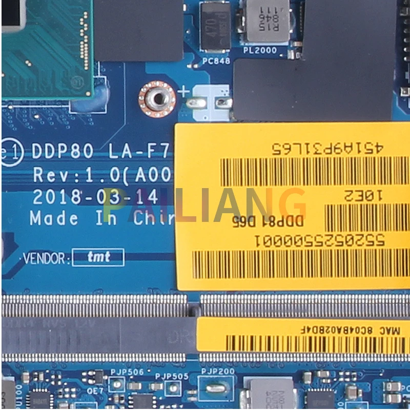 Imagem -05 - para Dell Latitude 3530 5591 Notebook Mainboard Laptop La-f712p 07ttkr 0t73cf 03yc67 i5 i7 8th Mx130 Placa-mãe Completa Testada