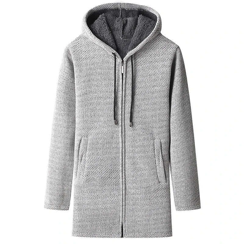 

Осень-зима, мужские вязаные свитера, куртки, мужской кардиган с капюшоном, мужские повседневные флисовые свитера, мужская мода, облегающее пальто, ветровка