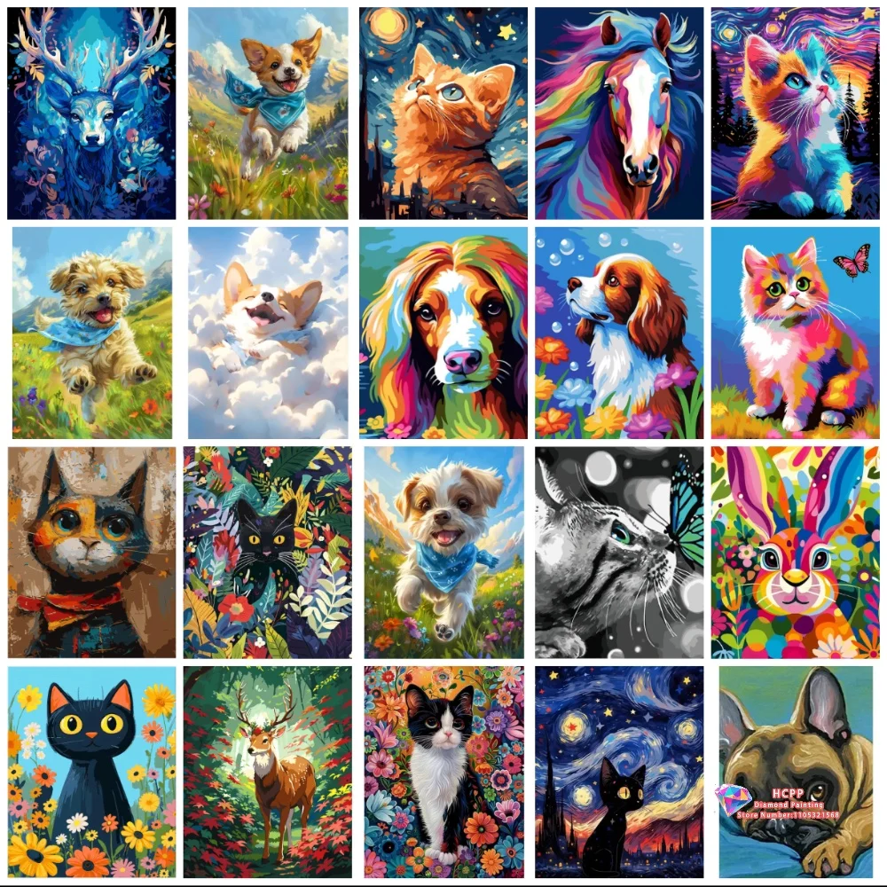 Animal Art Diamond Painting Set 5D DIY diamond embroidery cross stitch handmade gift crafts home decoration