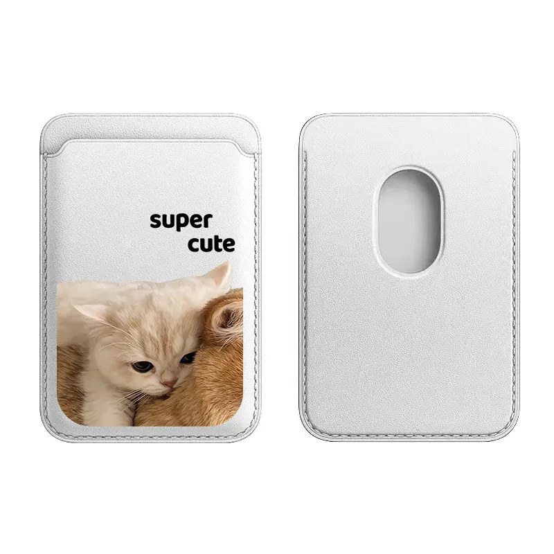 Super Cute Cat Cartoon Pattern Couple Card Holder Magnetic For iPhone 17 Pro Max For Samsung Galaxy S26 For MagSafe Wallet Cover view 2