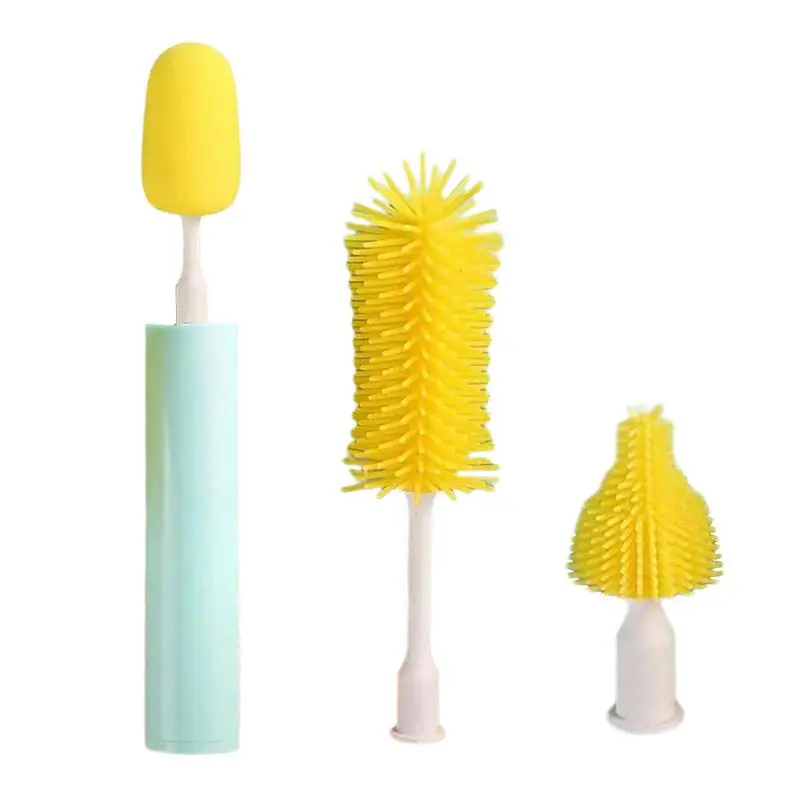 Electronic Bottle Brush Cleaner Small Bottle Brush Smart Cup Cleaning Brush Strong Power Detachable Design One-Button Start For