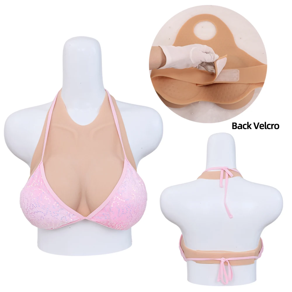 Realistic Silicone Breast Forms Huge Boobs Tits B/C/D/E Cup Fake Chest Transgender Crossdresser Drag Queen Transvestite Sissy