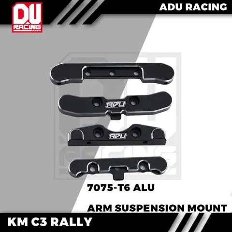 ADU RACING 7075-T6 ALU KM 1/7 C3 RALLY KINGMOTOR ARM SUSPENSION MOUNT SET