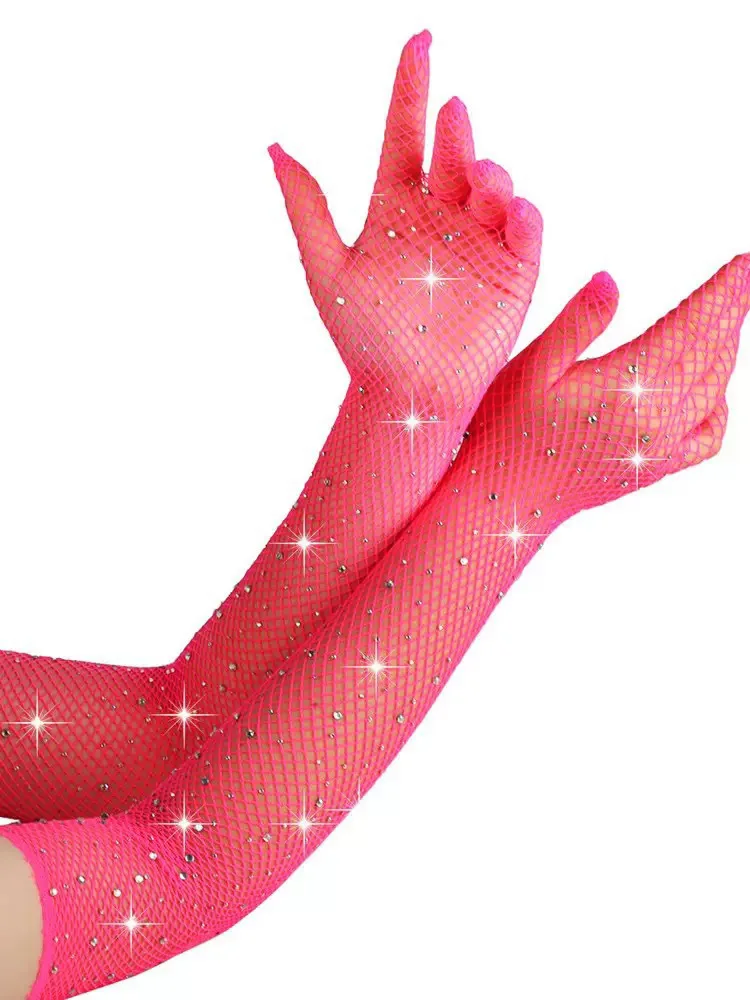 الصيد صافي قفازات الحفر الساخن الجوف خارج قفازات أنبوب طويل 45 سنتيمتر أنبوب إصبع طويل غطاء للذراع النساء واقية من الشمس قفازات الاصبع #5