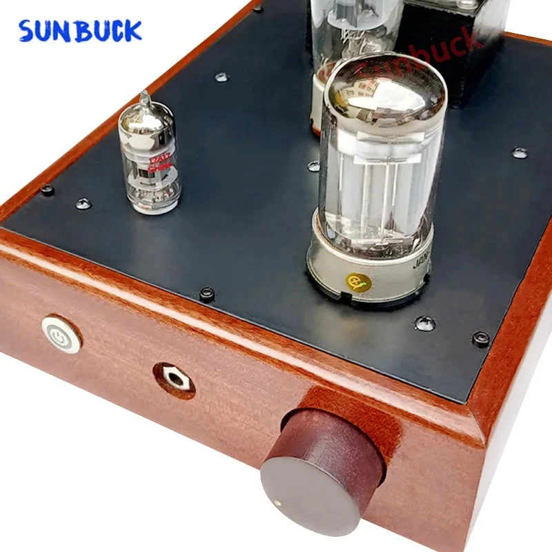 Sunbuck-真空管ヘッドフォンアンプ、オーディオ整流器、0ノイズ、5z4p、12at7、6080、1w