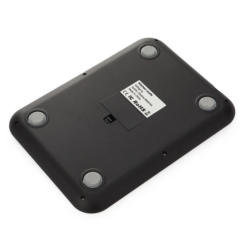 Digital Weighing Scale 5kg Capacity 1g Precision Stainless Steel for platform for Cooking Baking Coffee Brewing and Portion